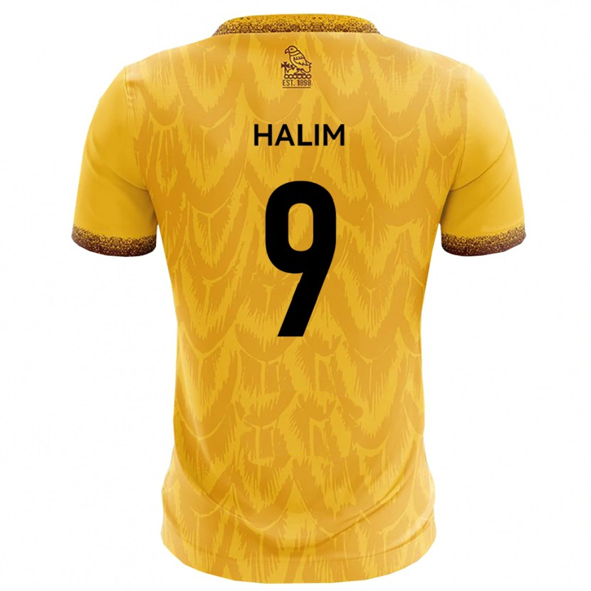 Danxen Kvinnor Mehmet Halim #9 Gult Brunt Hemmatröja Matchtröjor 2025/26 Tröjor T-Tröja