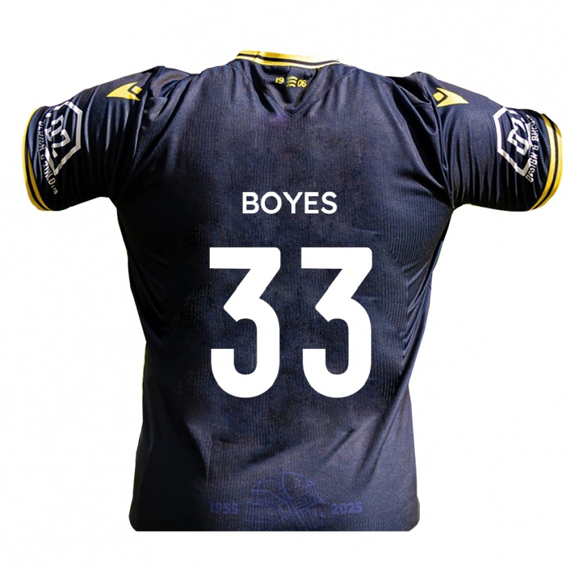 Danxen Kvinnor Harry Boyes #33 Marin Gul Hemmatröja Matchtröjor 2025/26 Tröjor T-Tröja