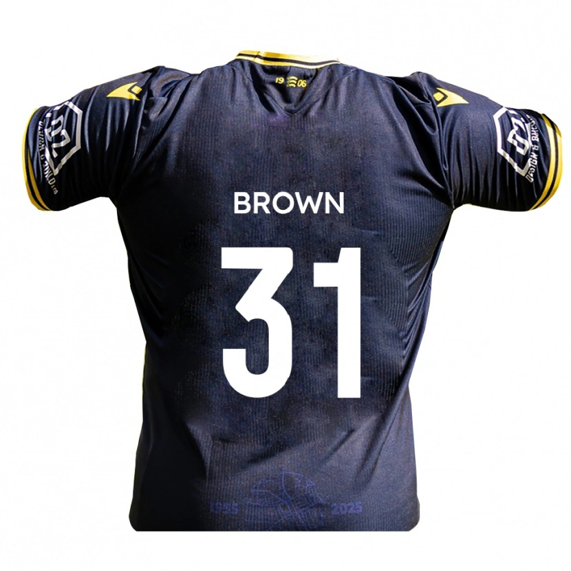 Danxen Kvinnor Charlie Brown #31 Marin Gul Hemmatröja Matchtröjor 2025/26 Tröjor T-Tröja