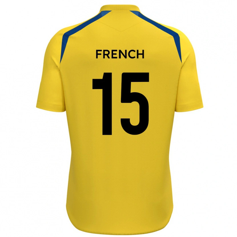 Danxen Kvinnor Tyler French #15 Gul Blå Hemmatröja Matchtröjor 2025/26 Tröjor T-Tröja