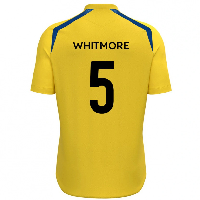 Danxen Kvinnor Alex Whitmore #5 Gul Blå Hemmatröja Matchtröjor 2025/26 Tröjor T-Tröja