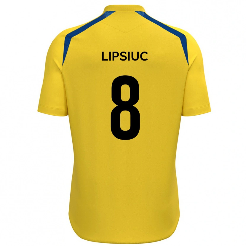 Danxen Kvinnor Darius Lipsiuc #8 Gul Blå Hemmatröja Matchtröjor 2025/26 Tröjor T-Tröja