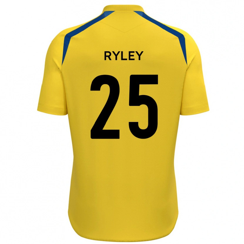 Danxen Kvinnor Kian Ryley #25 Gul Blå Hemmatröja Matchtröjor 2025/26 Tröjor T-Tröja