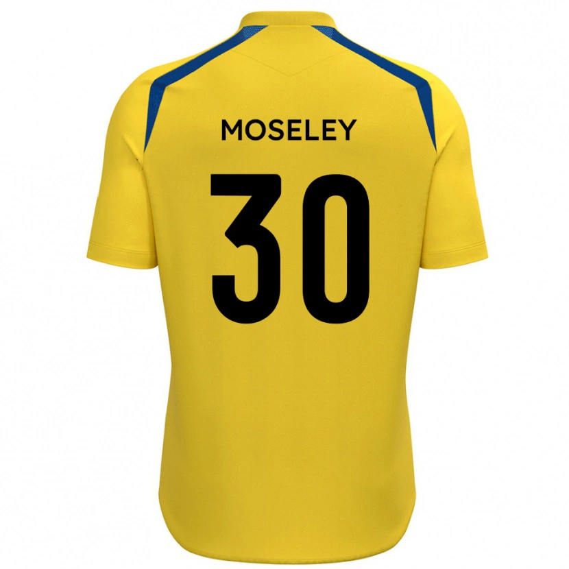Danxen Kvinnor Kyle Moseley #30 Gul Blå Hemmatröja Matchtröjor 2025/26 Tröjor T-Tröja