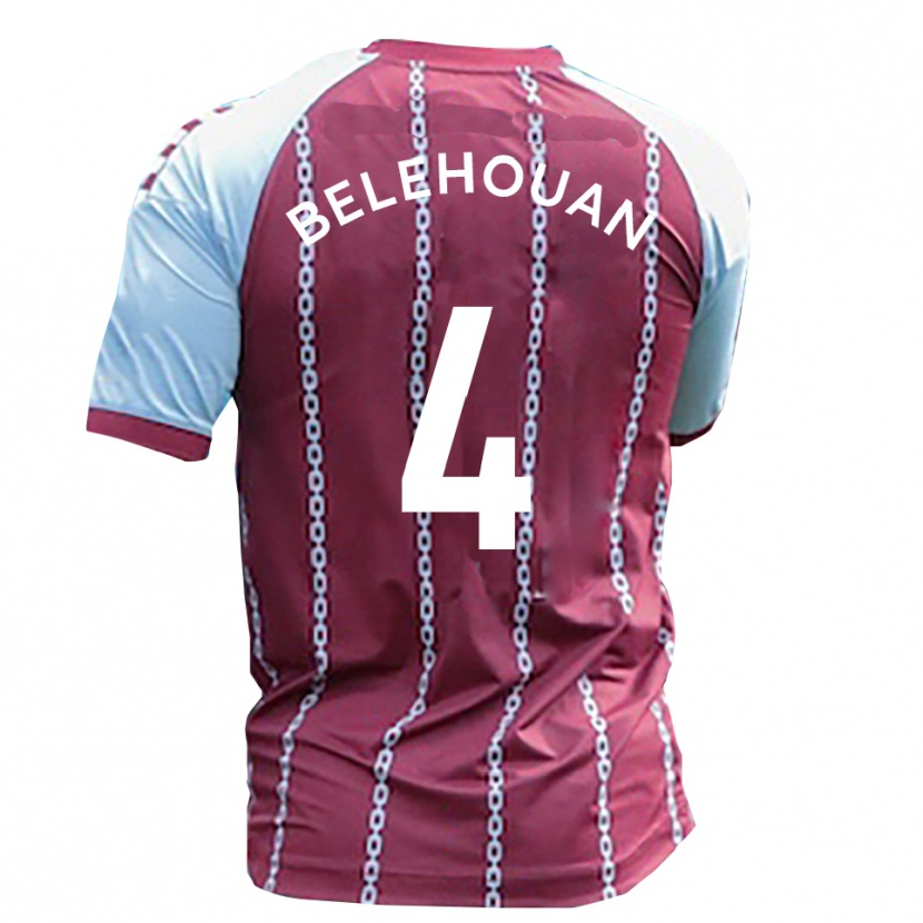 Danxen Kvinnor Jean Belehouan #4 Himmelsblå Rost Röd Hemmatröja Matchtröjor 2025/26 Tröjor T-Tröja