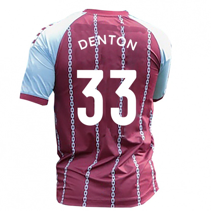Danxen Kvinnor Tyler Denton #33 Himmelsblå Rost Röd Hemmatröja Matchtröjor 2025/26 Tröjor T-Tröja