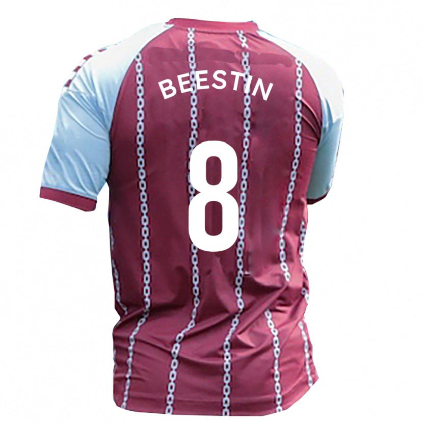 Danxen Kvinnor Alfie Beestin #8 Himmelsblå Rost Röd Hemmatröja Matchtröjor 2025/26 Tröjor T-Tröja