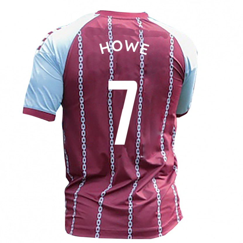 Danxen Kvinnor Declan Howe #7 Himmelsblå Rost Röd Hemmatröja Matchtröjor 2025/26 Tröjor T-Tröja