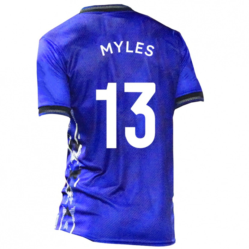 Danxen Kvinnor Tom Myles #13 Blå Vit Hemmatröja Matchtröjor 2025/26 Tröjor T-Tröja