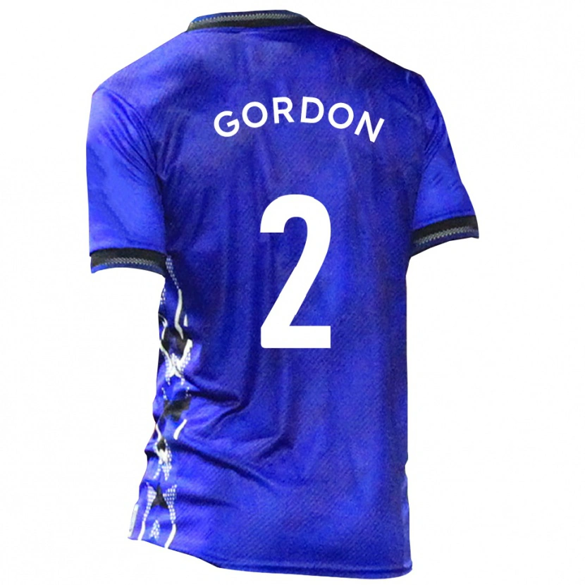 Danxen Kvinnor Kyron Gordon #2 Blå Vit Hemmatröja Matchtröjor 2025/26 Tröjor T-Tröja