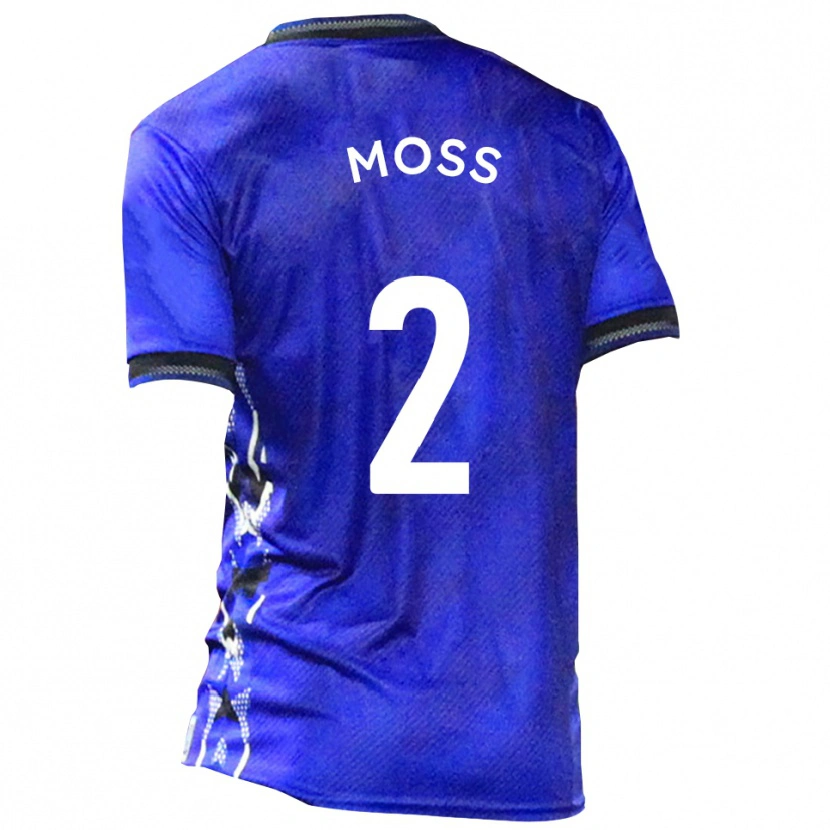 Danxen Kvinnor Dan Moss #2 Blå Vit Hemmatröja Matchtröjor 2025/26 Tröjor T-Tröja