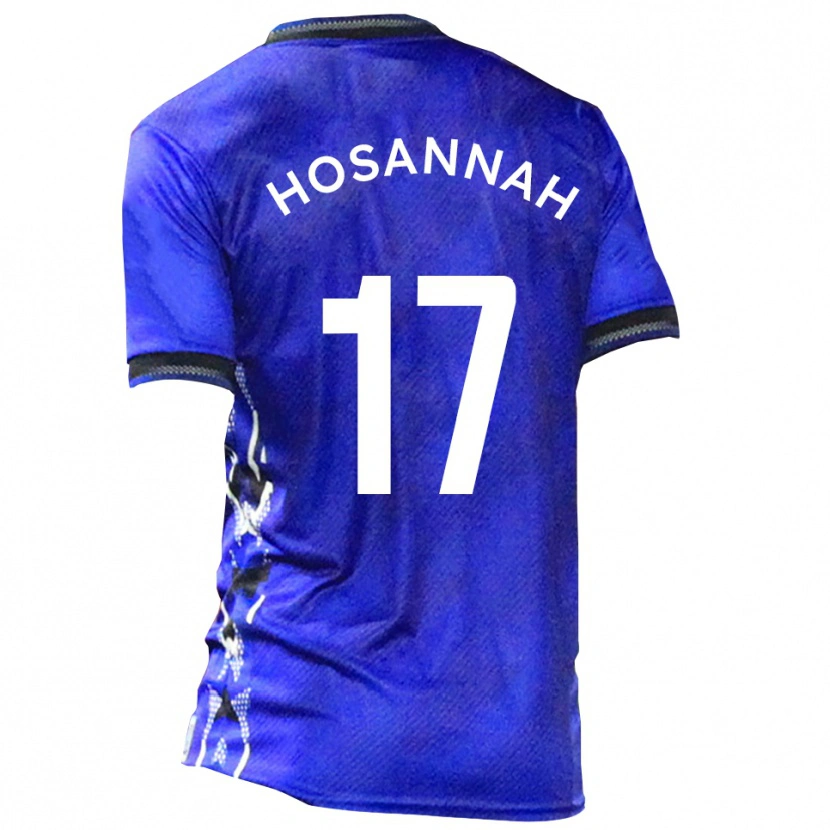 Danxen Kvinnor Bryce Hosannah #17 Blå Vit Hemmatröja Matchtröjor 2025/26 Tröjor T-Tröja