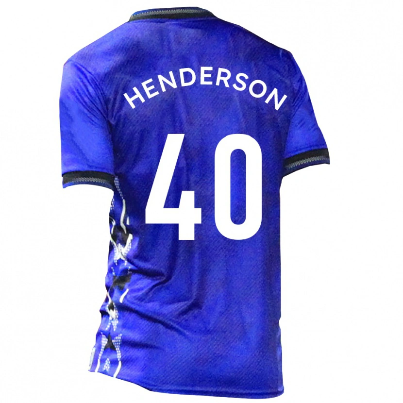 Danxen Kvinnor Ian Henderson #40 Blå Vit Hemmatröja Matchtröjor 2025/26 Tröjor T-Tröja