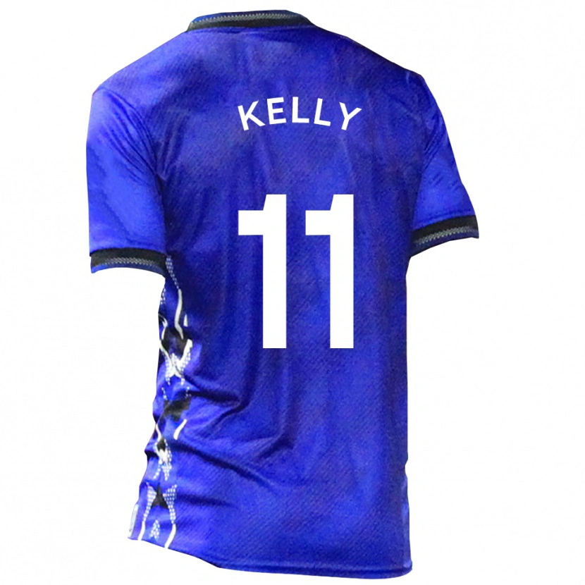 Danxen Kvinnor Oscar Kelly #11 Blå Vit Hemmatröja Matchtröjor 2025/26 Tröjor T-Tröja