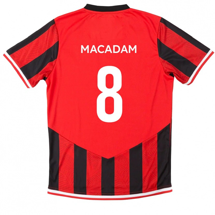 Danxen Kvinnor Harvey Macadam #8 Röd Svart Hemmatröja Matchtröjor 2025/26 Tröjor T-Tröja