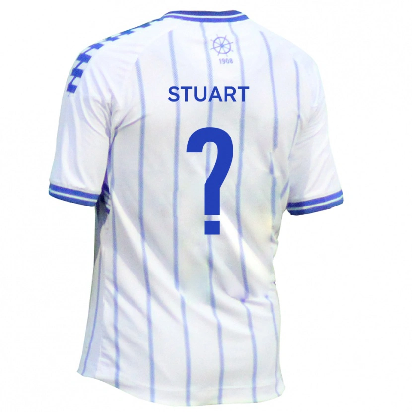 Danxen Kvinnor Emily Stuart #0 Vit Blå Hemmatröja Matchtröjor 2025/26 Tröjor T-Tröja
