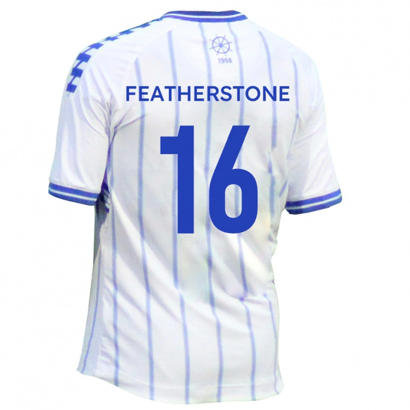 Danxen Kvinnor Nicky Featherstone #16 Vit Blå Hemmatröja Matchtröjor 2025/26 Tröjor T-Tröja