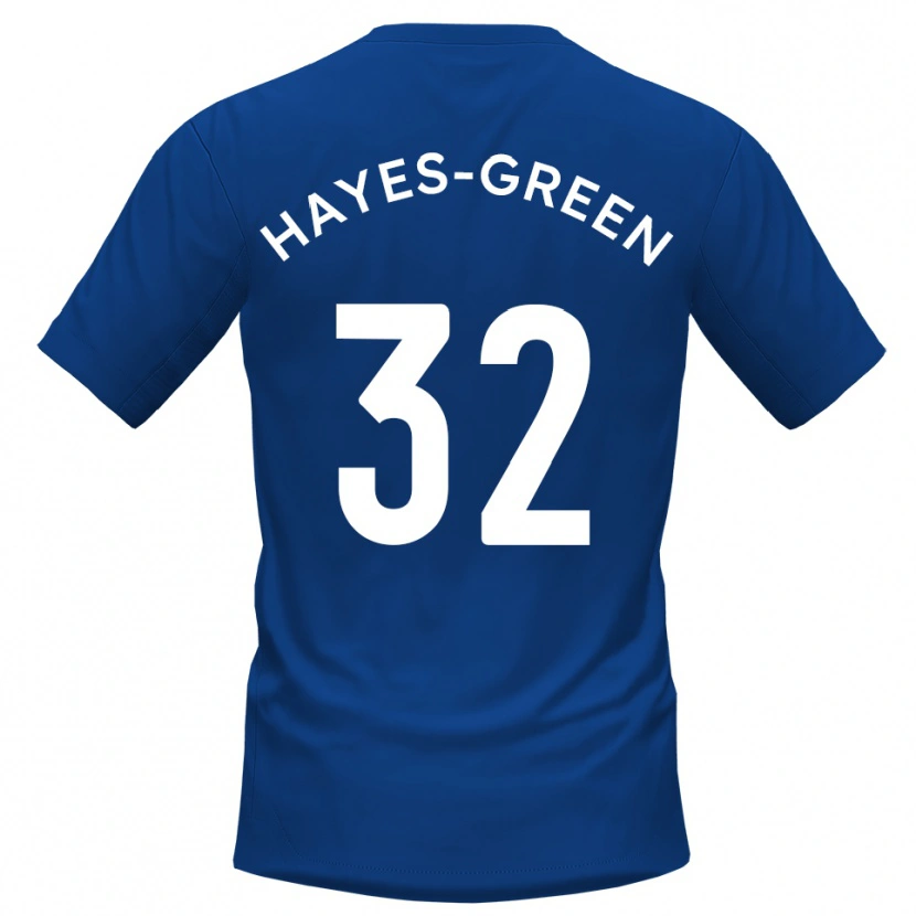 Danxen Kvinnor Charlie Hayes-Green #32 Blå Vit Hemmatröja Matchtröjor 2025/26 Tröjor T-Tröja