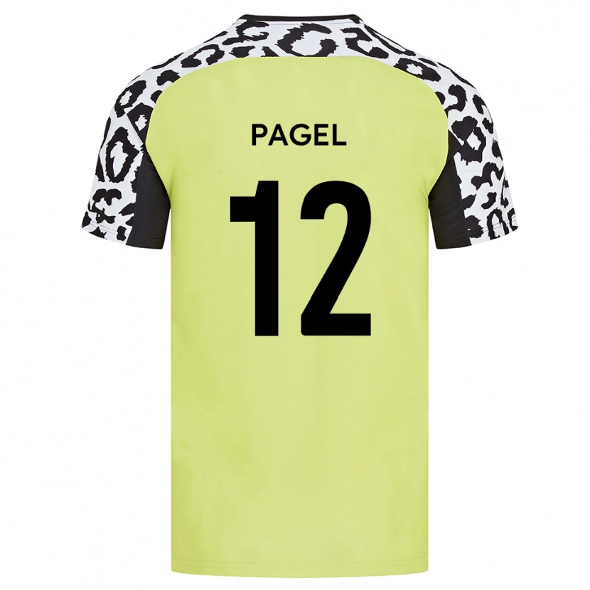 Danxen Kvinnor Fiachra Pagel #12 Fluorescerande Gul Hemmatröja Matchtröjor 2025/26 Tröjor T-Tröja