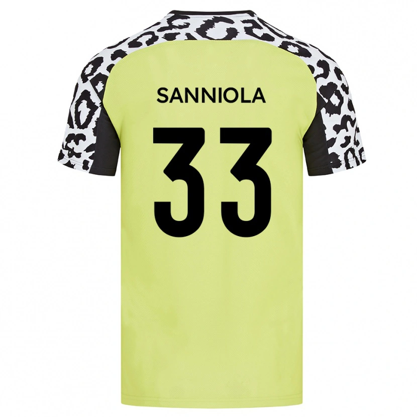 Danxen Kvinnor Keon Sanniola #33 Fluorescerande Gul Hemmatröja Matchtröjor 2025/26 Tröjor T-Tröja