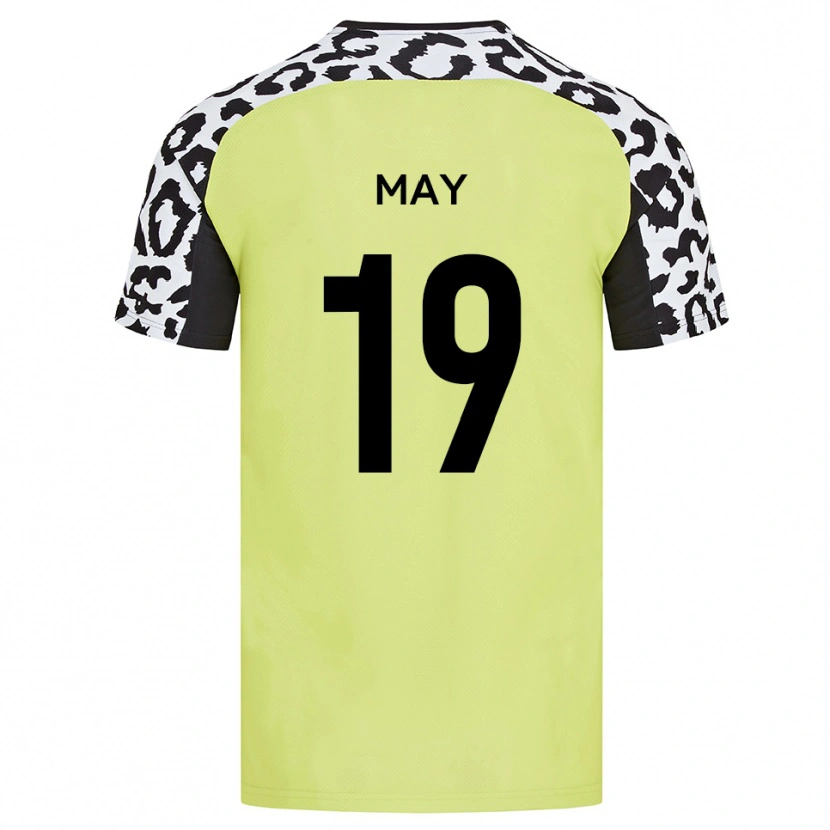 Danxen Kvinnor Adam May #19 Fluorescerande Gul Hemmatröja Matchtröjor 2025/26 Tröjor T-Tröja