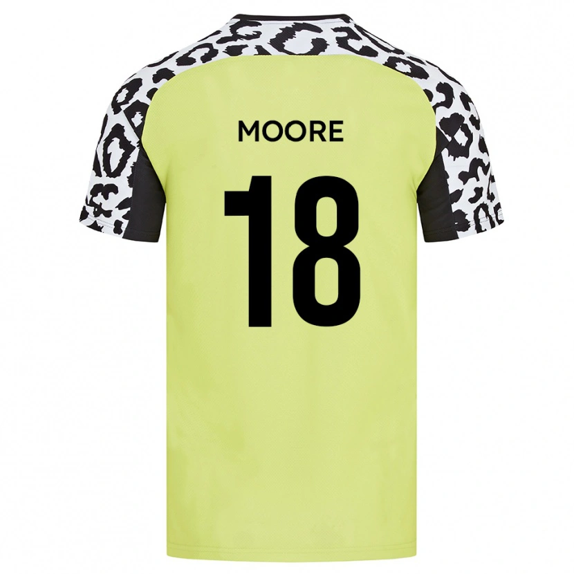 Danxen Kvinnor Isaac Moore #18 Fluorescerande Gul Hemmatröja Matchtröjor 2025/26 Tröjor T-Tröja
