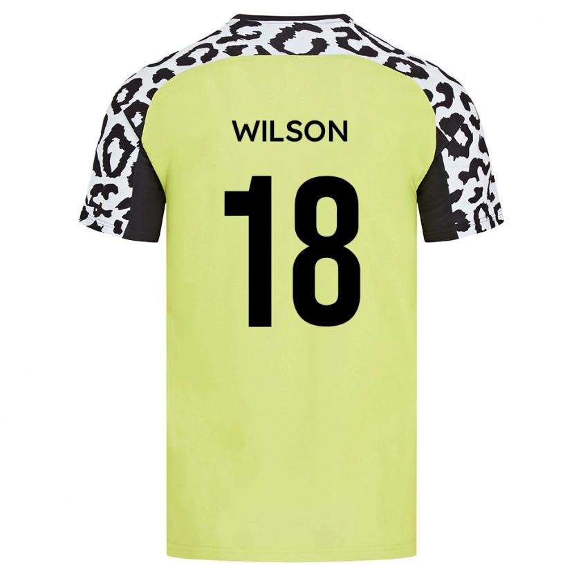 Danxen Kvinnor Kemall Wilson #18 Fluorescerande Gul Hemmatröja Matchtröjor 2025/26 Tröjor T-Tröja