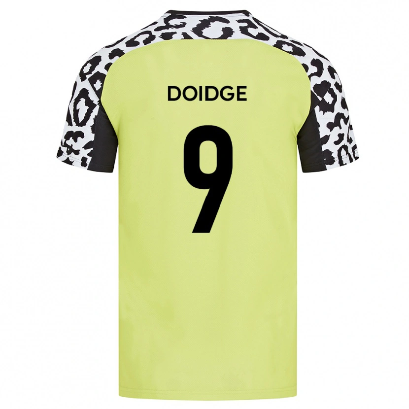 Danxen Kvinnor Christian Doidge #9 Fluorescerande Gul Hemmatröja Matchtröjor 2025/26 Tröjor T-Tröja