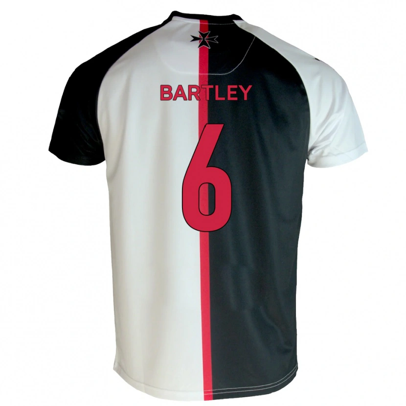 Danxen Kvinnor Ryan Bartley #6 Vit Svart Hemmatröja Matchtröjor 2025/26 Tröjor T-Tröja