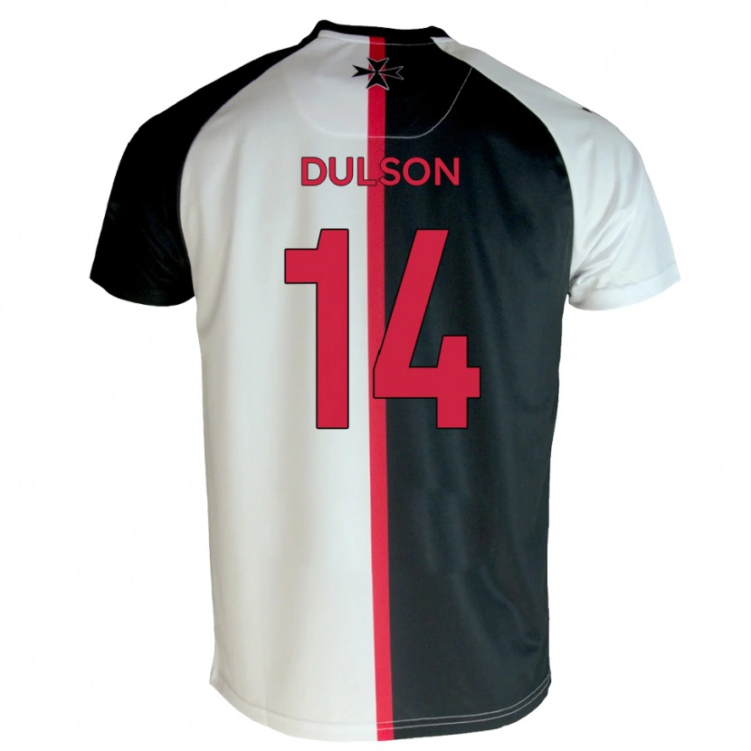 Danxen Kvinnor Liam Dulson #14 Vit Svart Hemmatröja Matchtröjor 2025/26 Tröjor T-Tröja