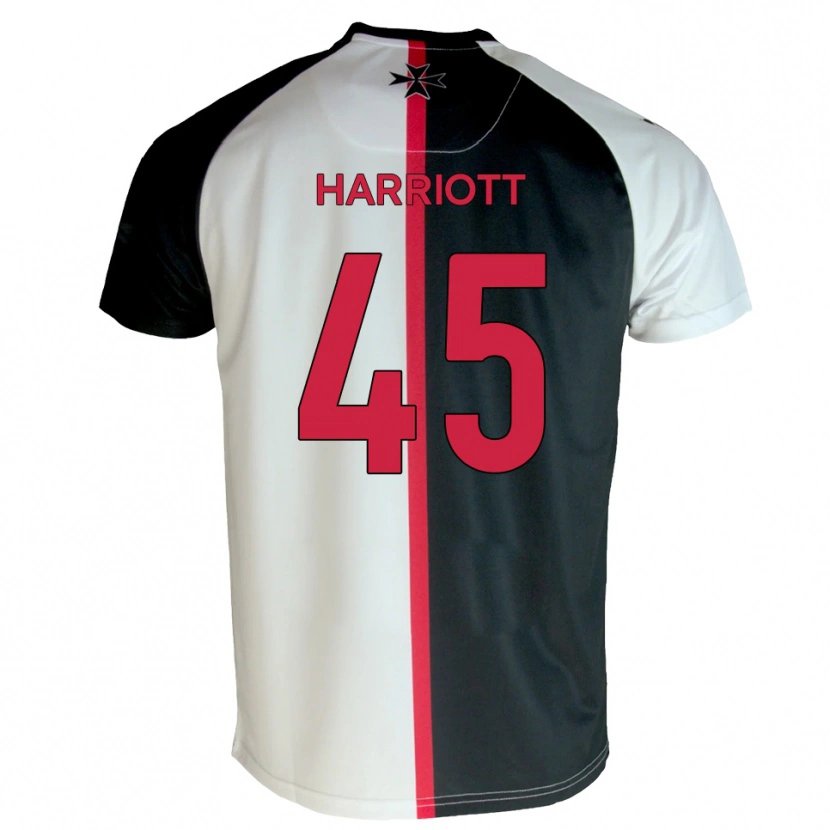 Danxen Kvinnor Callum Harriott #45 Vit Svart Hemmatröja Matchtröjor 2025/26 Tröjor T-Tröja