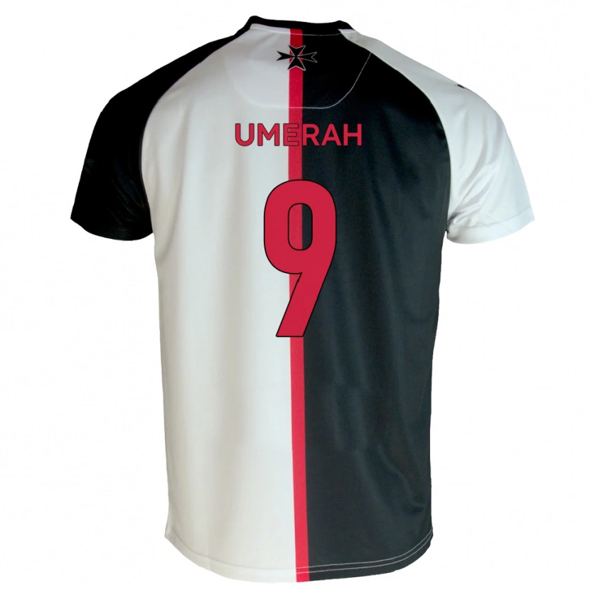 Danxen Kvinnor Josh Umerah #9 Vit Svart Hemmatröja Matchtröjor 2025/26 Tröjor T-Tröja