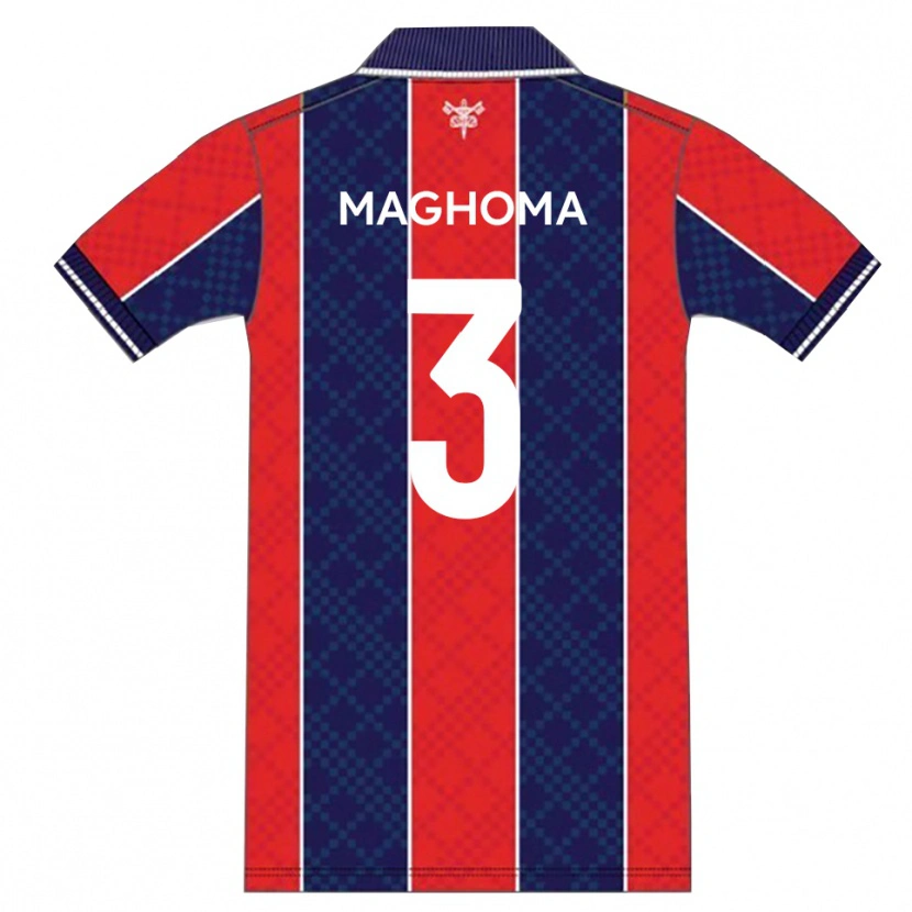 Danxen Kvinnor Christian Maghoma #3 Röd Marin Hemmatröja Matchtröjor 2025/26 Tröjor T-Tröja