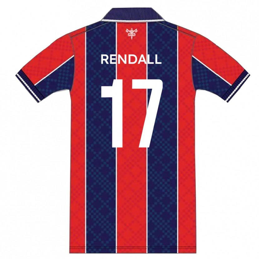 Danxen Kvinnor Trent Rendall #17 Röd Marin Hemmatröja Matchtröjor 2025/26 Tröjor T-Tröja