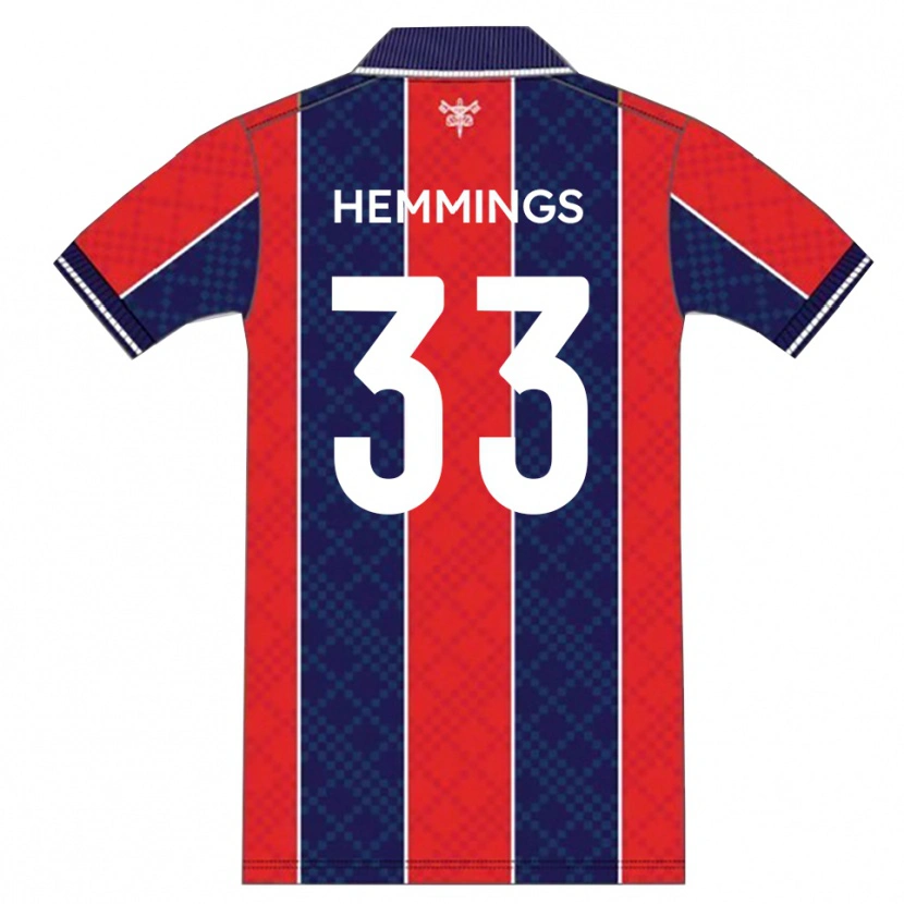 Danxen Kvinnor Ashley Hemmings #33 Röd Marin Hemmatröja Matchtröjor 2025/26 Tröjor T-Tröja