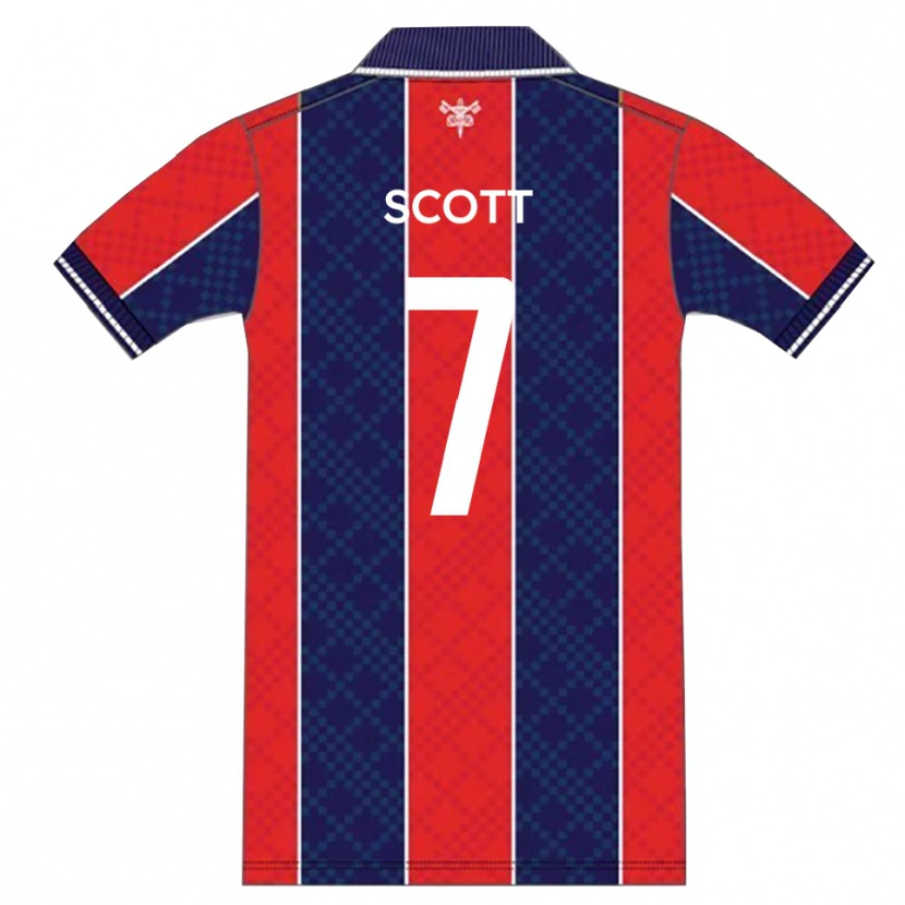 Danxen Kvinnor Rashawn Scott #7 Röd Marin Hemmatröja Matchtröjor 2025/26 Tröjor T-Tröja