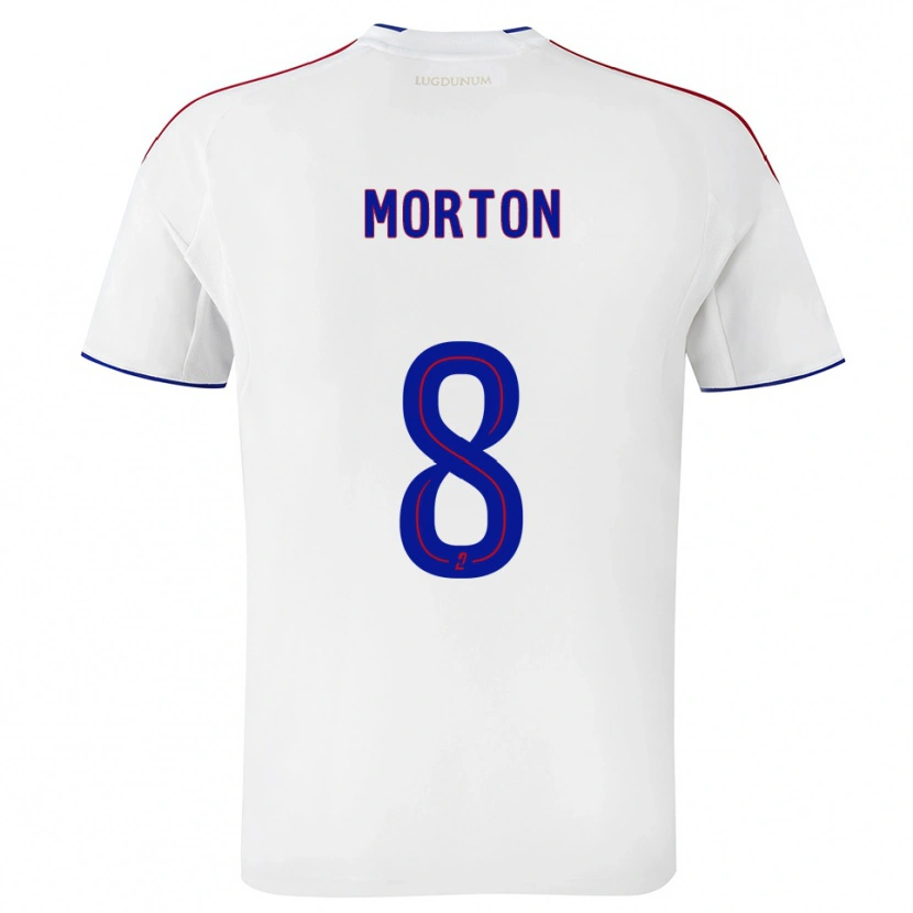 Danxen Kvinnor Tyler Morton #8 Vit Röd Hemmatröja Matchtröjor 2025/26 Tröjor T-Tröja