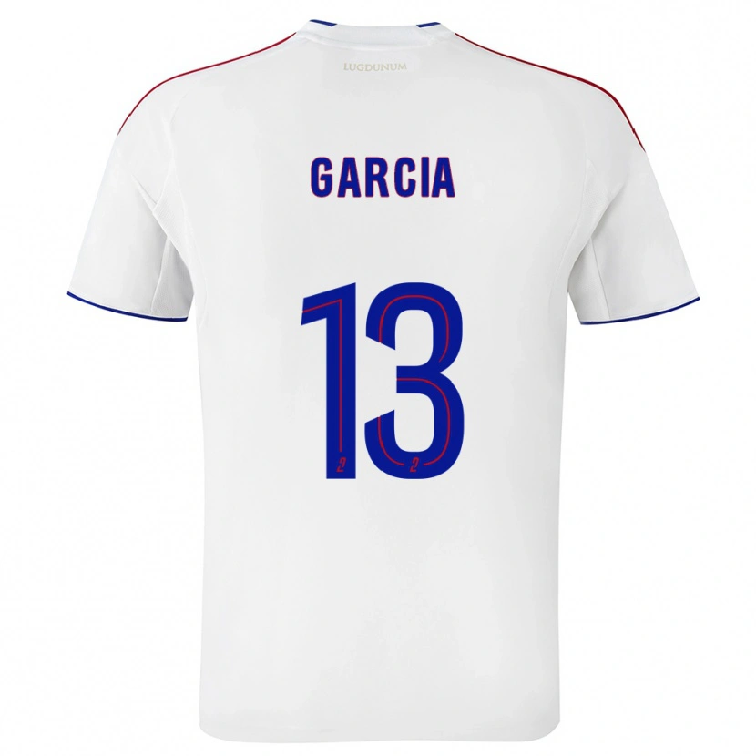 Danxen Kvinnor Angel Garcia #13 Vit Röd Hemmatröja Matchtröjor 2025/26 Tröjor T-Tröja
