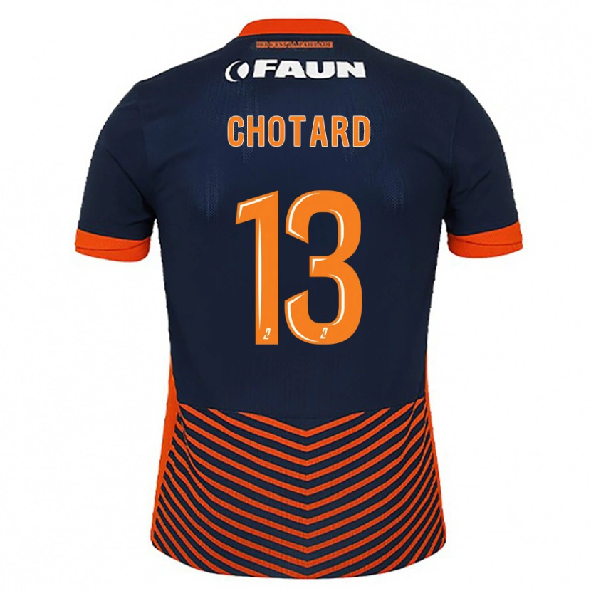 Danxen Kvinnor Joris Chotard #13 Midnattsblå Orange Hemmatröja Matchtröjor 2025/26 Tröjor T-Tröja