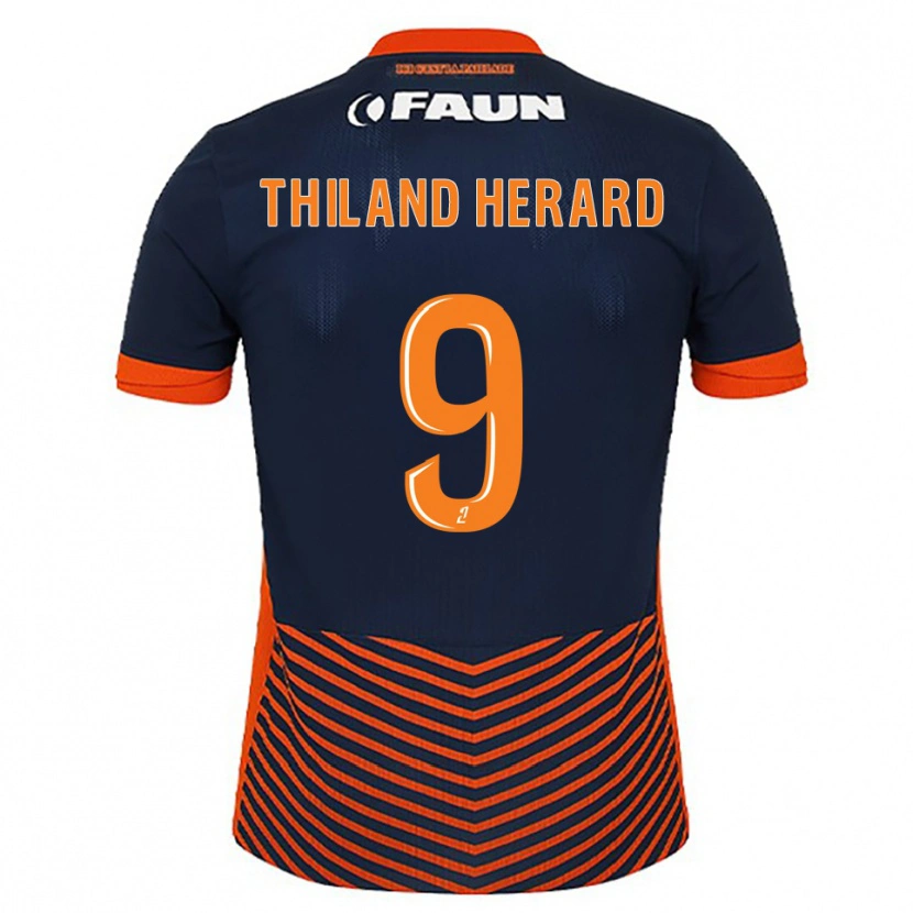 Danxen Kvinnor Robin Thiland-Herard #9 Midnattsblå Orange Hemmatröja Matchtröjor 2025/26 Tröjor T-Tröja