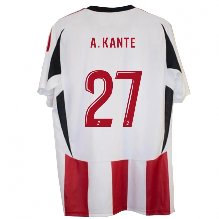 Danxen Kvinnor Abou Kanté #27 Röd Blå Hemmatröja Matchtröjor 2025/26 Tröjor T-Tröja