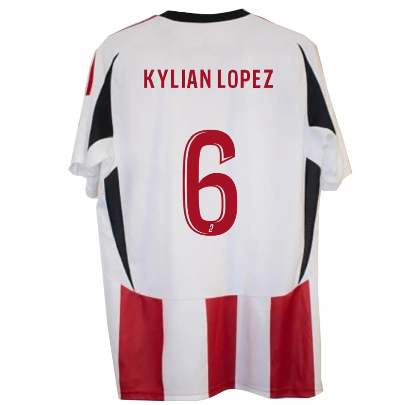 Danxen Kvinnor Kylian Lopez #6 Röd Blå Hemmatröja Matchtröjor 2025/26 Tröjor T-Tröja