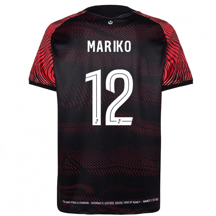 Danxen Kvinnor Lamine Mariko #12 Vit Röd Hemmatröja Matchtröjor 2025/26 Tröjor T-Tröja