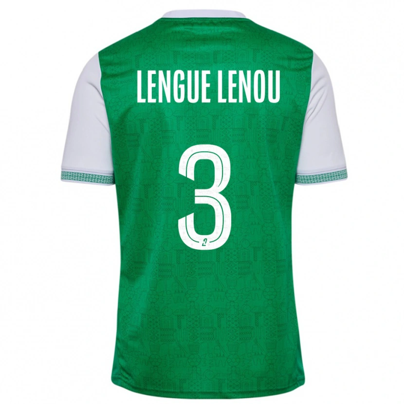 Danxen Kvinnor Maxime Lengue Lenou #3 Grön Vit Hemmatröja Matchtröjor 2025/26 Tröjor T-Tröja