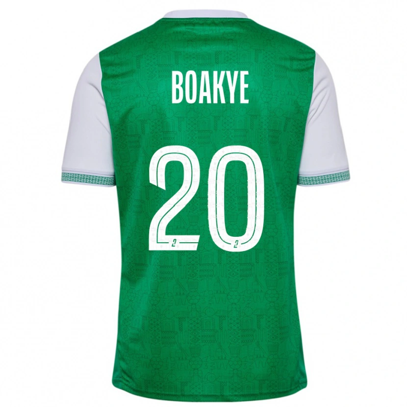 Danxen Kvinnor Augustine Boakye #20 Grön Vit Hemmatröja Matchtröjor 2025/26 Tröjor T-Tröja