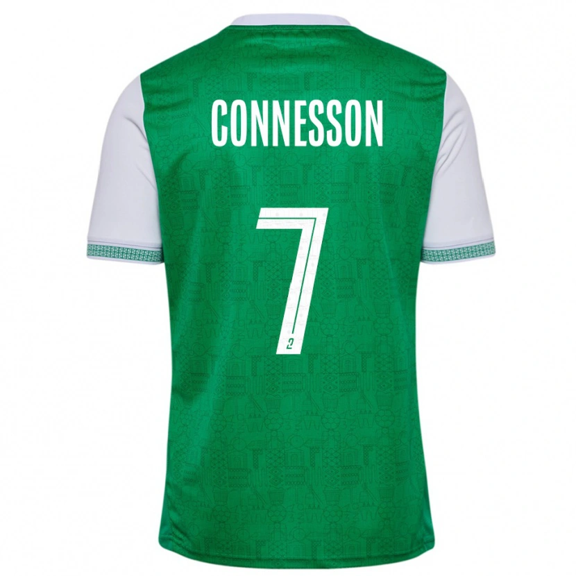 Danxen Kvinnor Adèle Connesson #7 Grön Vit Hemmatröja Matchtröjor 2025/26 Tröjor T-Tröja
