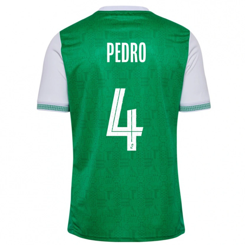 Danxen Kvinnor Kévin Pedro #4 Grön Vit Hemmatröja Matchtröjor 2025/26 Tröjor T-Tröja