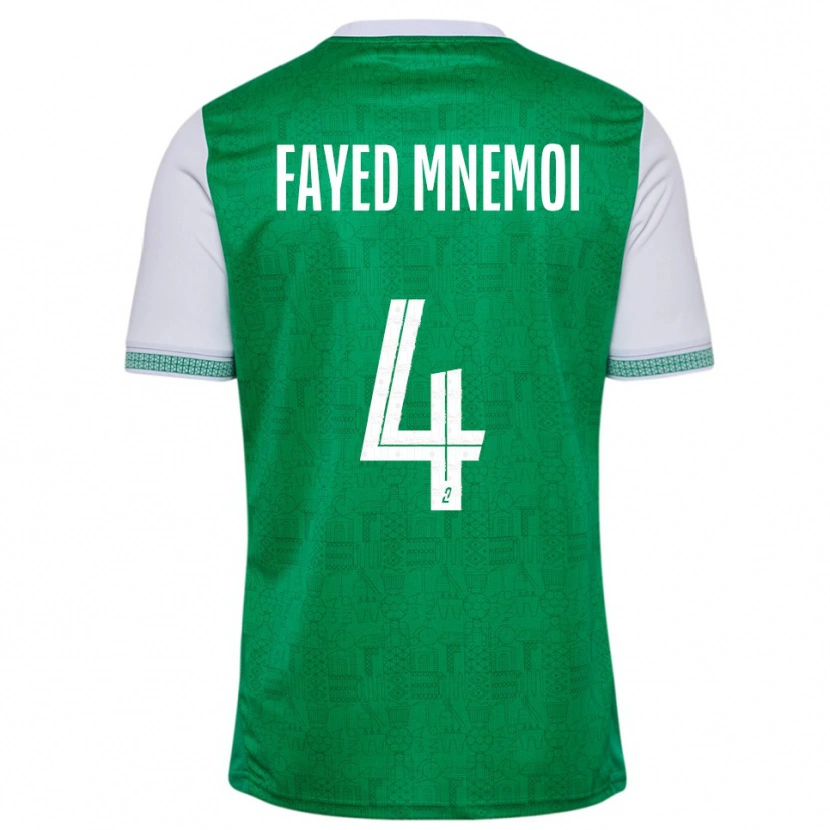 Danxen Kvinnor El Fayed Mnemoi #4 Grön Vit Hemmatröja Matchtröjor 2025/26 Tröjor T-Tröja