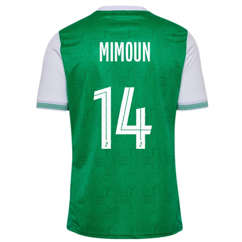 Danxen Kvinnor Yanis Mimoun #14 Grön Vit Hemmatröja Matchtröjor 2025/26 Tröjor T-Tröja