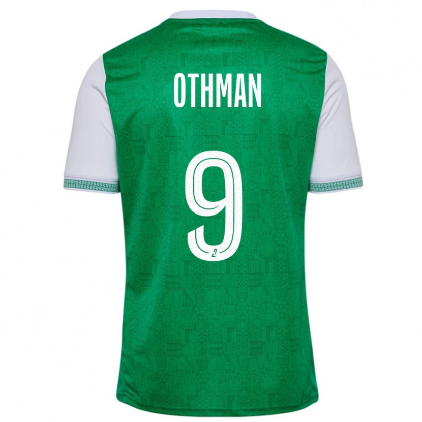 Danxen Kvinnor Jibril Othman #9 Grön Vit Hemmatröja Matchtröjor 2025/26 Tröjor T-Tröja